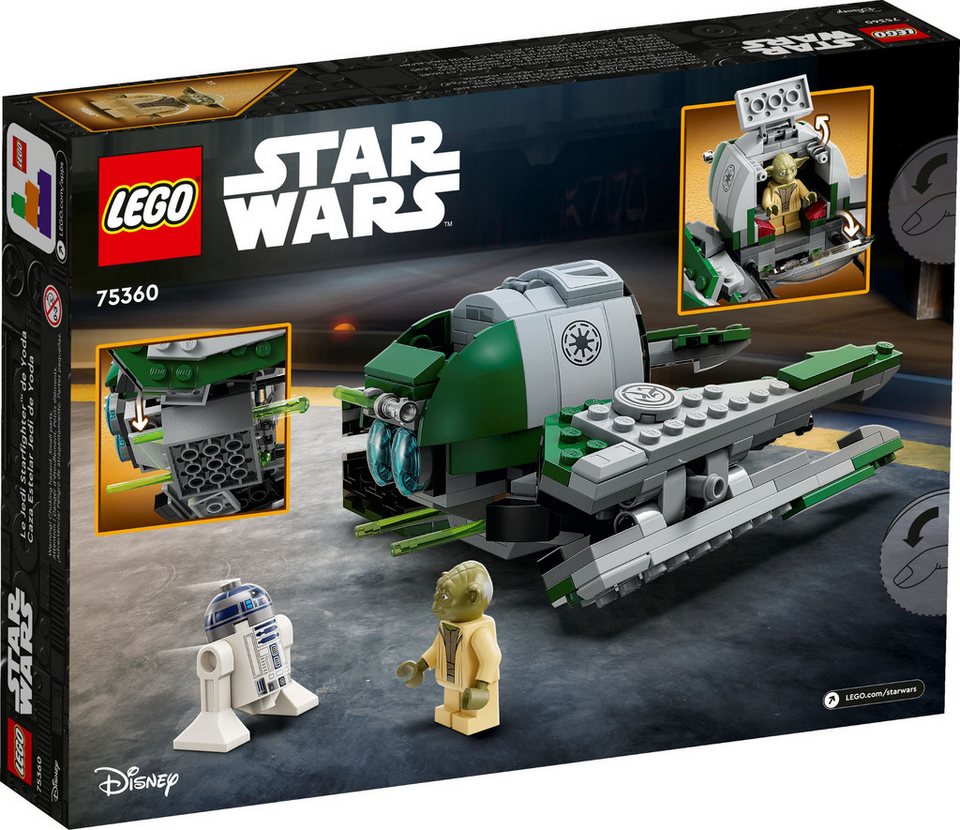 LEGO® LEGO® Star Wars™ 75360 Yodas Jedi Starfighter™ Konstruktionsspielsteine, (253 St)