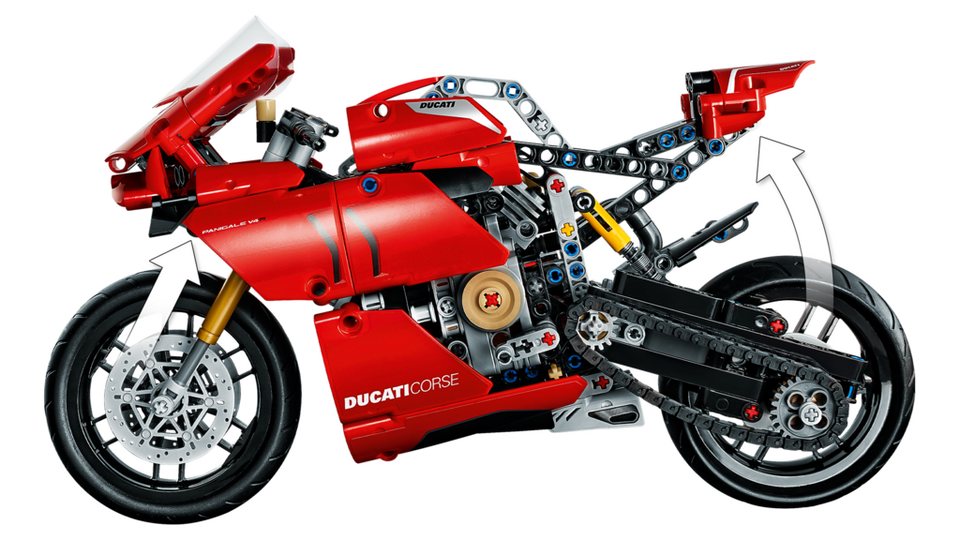 LEGO® LEGO® Technic: 42107 - Ducati Panigale V4 R - EOL 2023 Konstruktionsspielsteine, (Set)