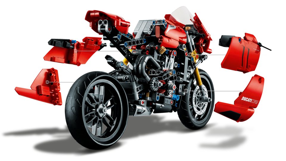 LEGO® LEGO® Technic: 42107 - Ducati Panigale V4 R - EOL 2023 Konstruktionsspielsteine, (Set)