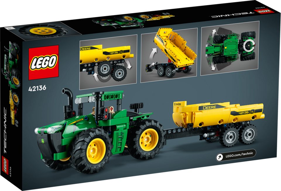 LEGO® LEGO® Technic: 42136 - John Deere 9620R 4WD Traktor - EOL 2024 Konstruktionsspielsteine, (Set)