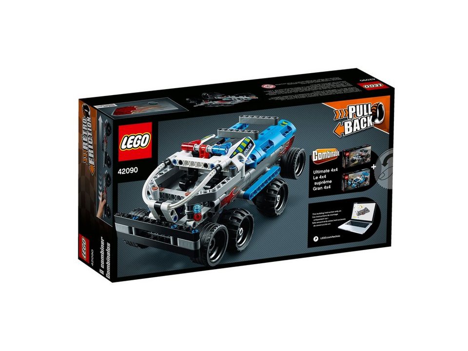 LEGO® LEGO® Technic™ 42090 Fluchtfahrzeug Konstruktionsspielsteine, (128 St)