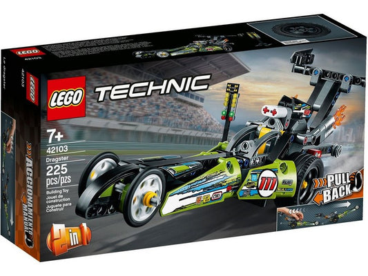 LEGO® LEGO® Technic™ 42103 Dragster Rennauto Konstruktionsspielsteine, (225 St)