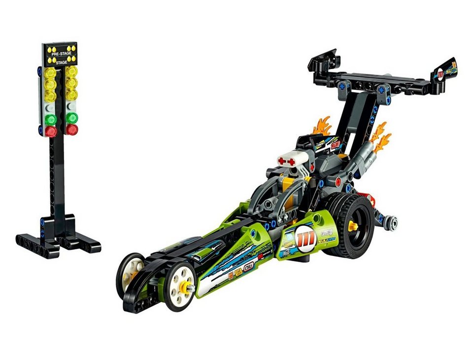 LEGO® LEGO® Technic™ 42103 Dragster Rennauto Konstruktionsspielsteine, (225 St)