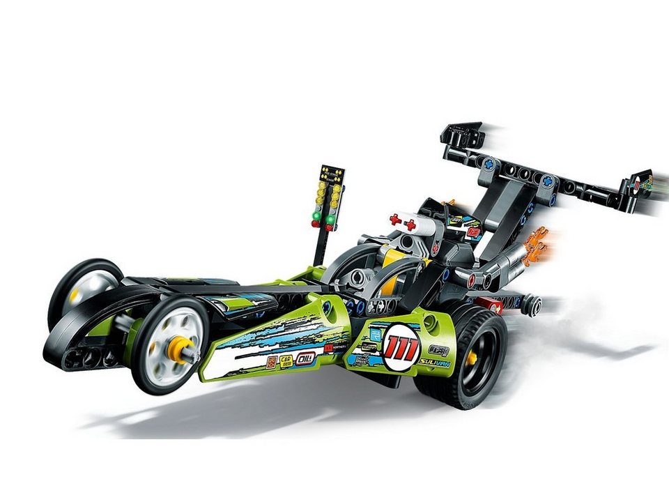 LEGO® LEGO® Technic™ 42103 Dragster Rennauto Konstruktionsspielsteine, (225 St)