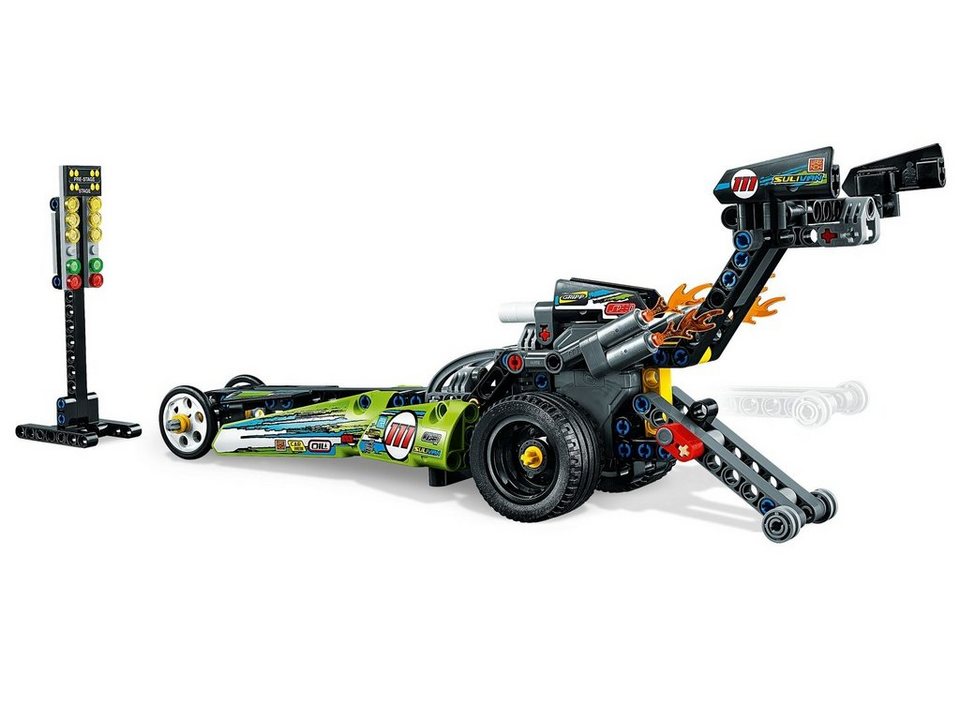 LEGO® LEGO® Technic™ 42103 Dragster Rennauto Konstruktionsspielsteine, (225 St)