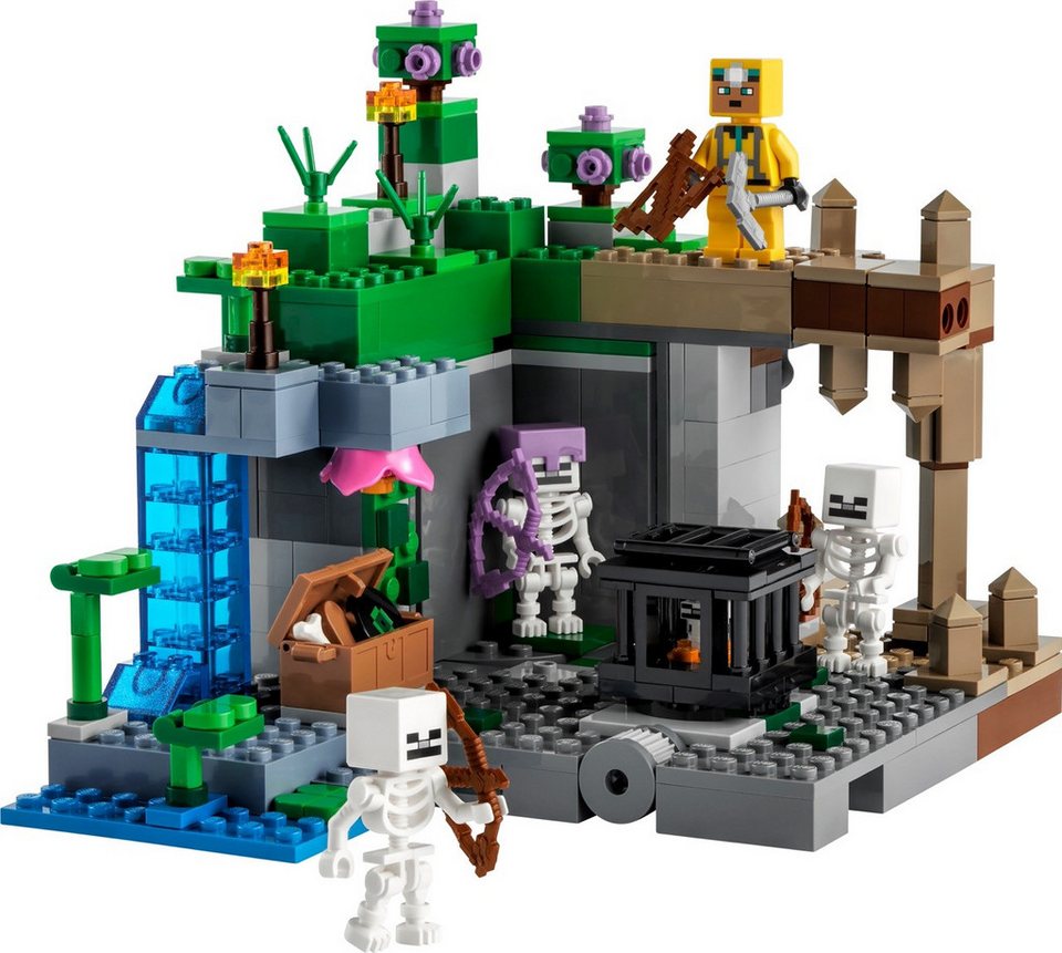 LEGO® LEGO Set Minecraft Das Skelettverlies (21189) + Die End-Arena (21242) Konstruktions-Spielset
