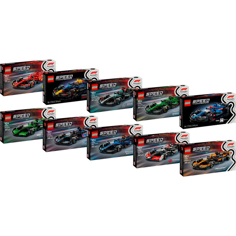 LEGO® LEGO Speed Champions Formel 1 Bundle, Spielbausteine