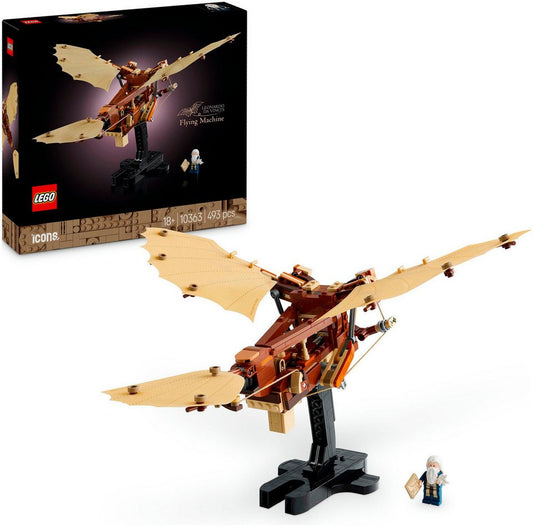 LEGO® Leonardo da Vincis Fluggerät (10363), LEGO Icons Konstruktionsspielsteine, (493 St), Made in Europe