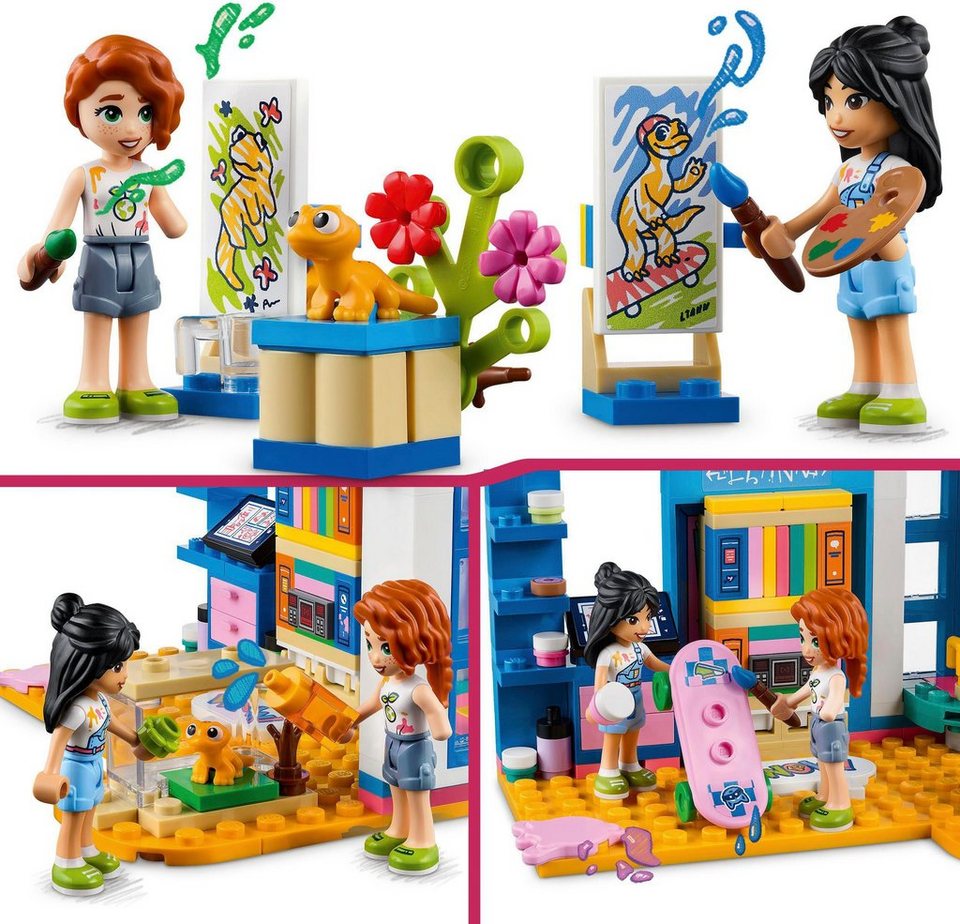 LEGO® Lianns Zimmer (41739), LEGO® Friends Konstruktionsspielsteine, (204 St), Made in Europe
