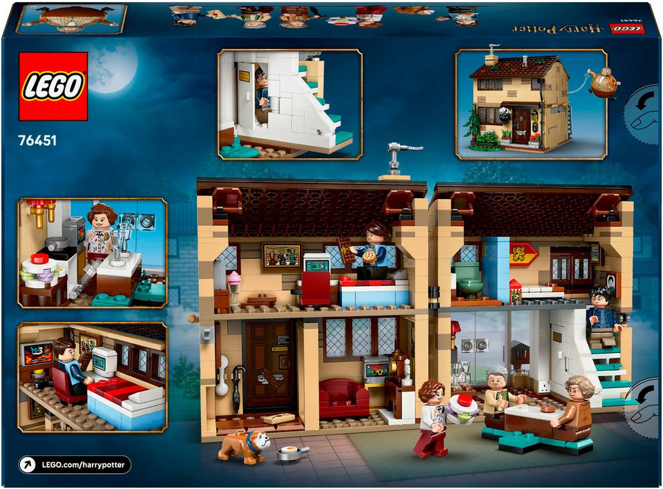 LEGO® Ligusterweg: Tante Magdas Besuch (76451), LEGO Harry Potter™ Konstruktionsspielsteine, (639 St), Made in Europe