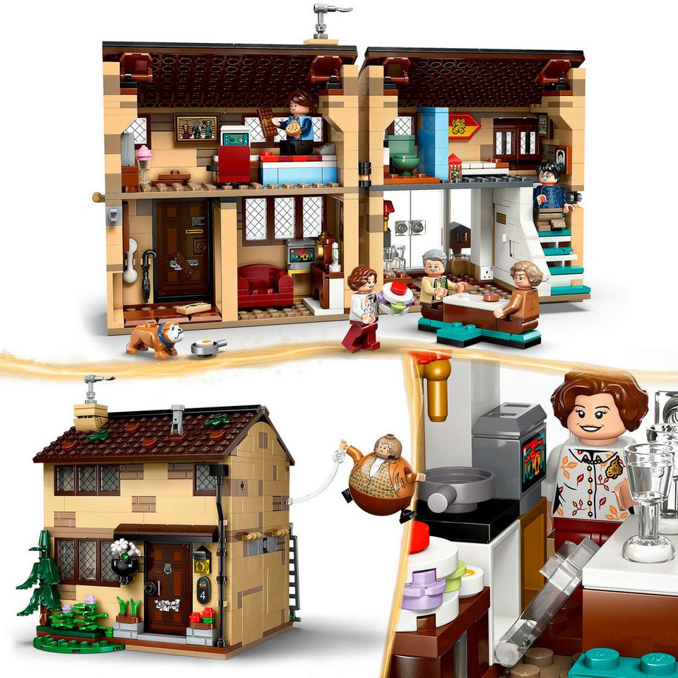 LEGO® Ligusterweg: Tante Magdas Besuch (76451), LEGO Harry Potter™ Konstruktionsspielsteine, (639 St), Made in Europe