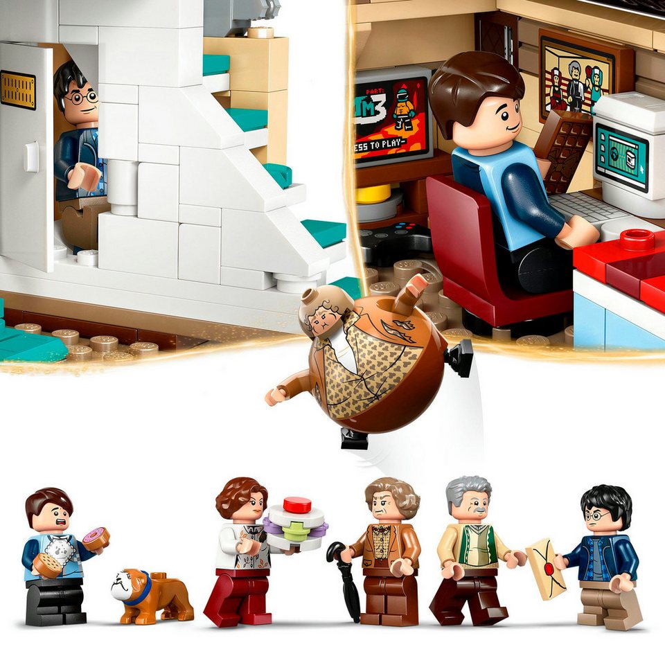 LEGO® Ligusterweg: Tante Magdas Besuch (76451), LEGO Harry Potter™ Konstruktionsspielsteine, (639 St), Made in Europe