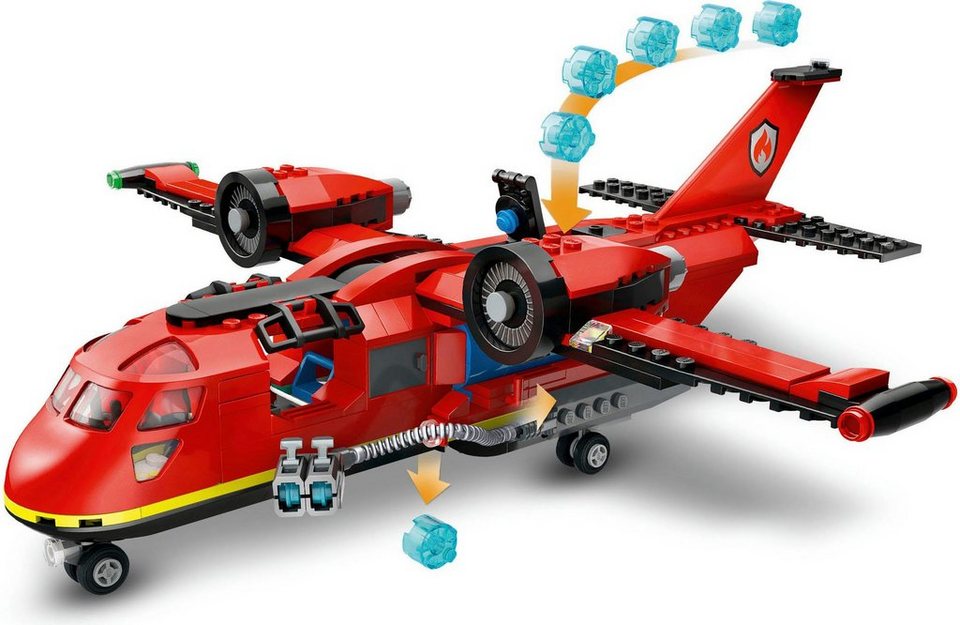 LEGO® Löschflugzeug (60413), LEGO City Konstruktionsspielsteine, (478 St), Made in Europe