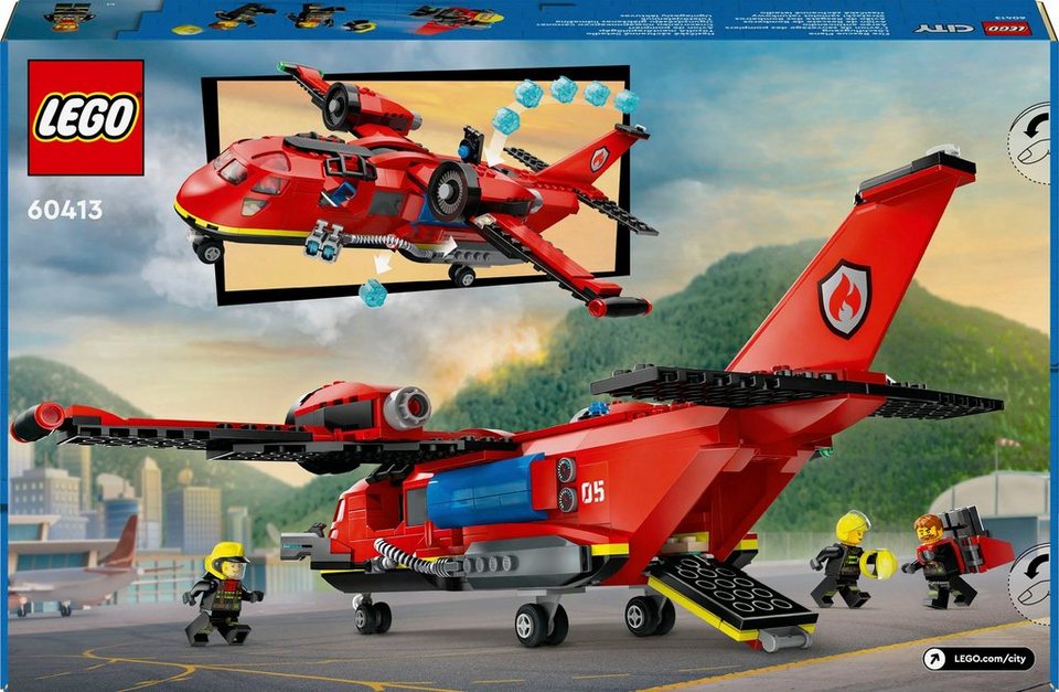 LEGO® Löschflugzeug (60413), LEGO City Konstruktionsspielsteine, (478 St), Made in Europe