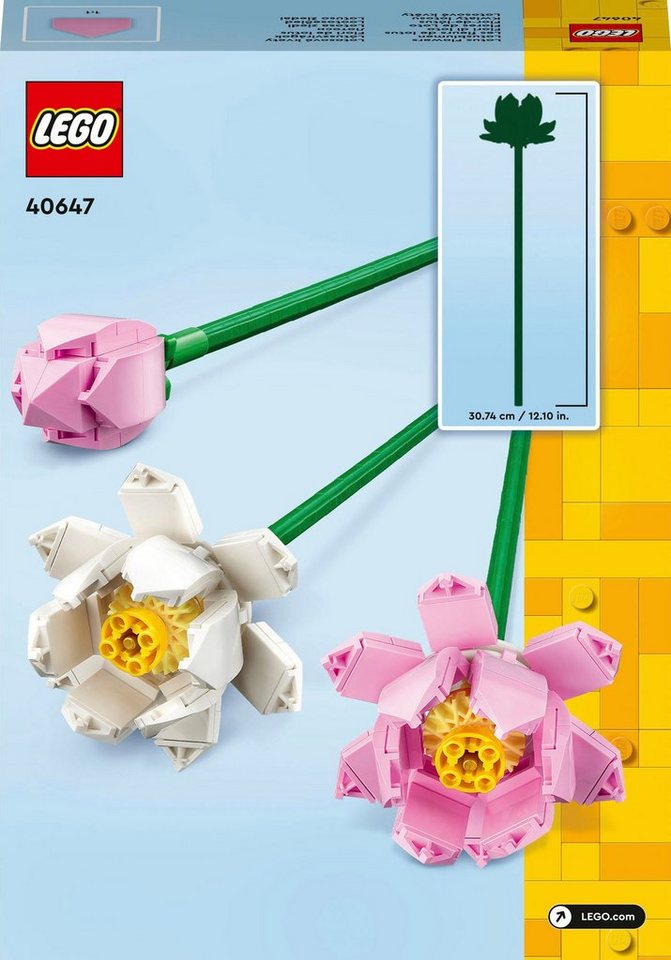 LEGO® Lotusblumen (40647), Lego Botanicals Konstruktionsspielsteine, (220 St), Made in Europe