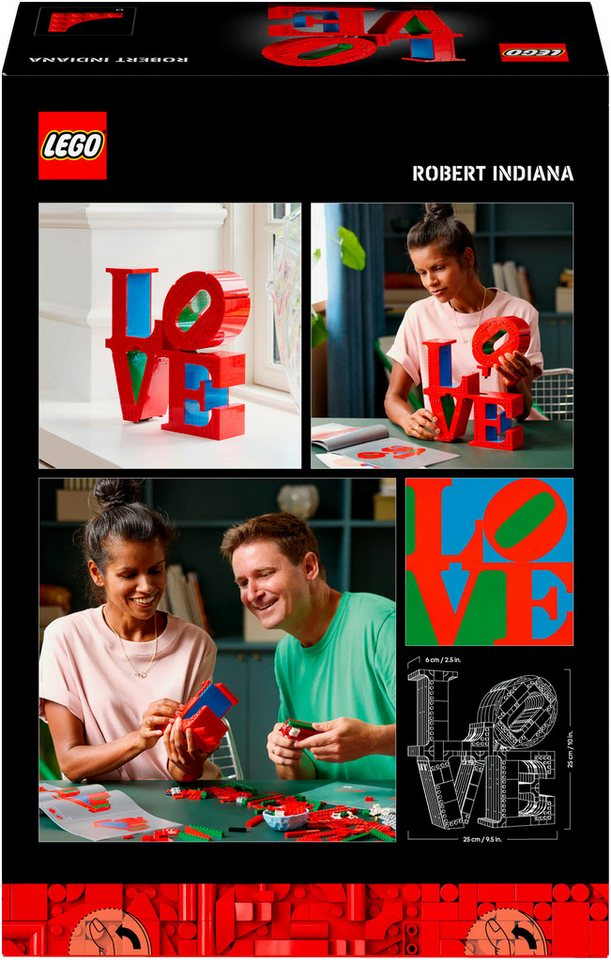 LEGO® LOVE (31214), LEGO ART Konstruktionsspielsteine, (791 St), Made in Europe