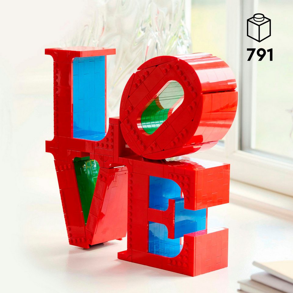 LEGO® LOVE (31214), LEGO ART Konstruktionsspielsteine, (791 St), Made in Europe