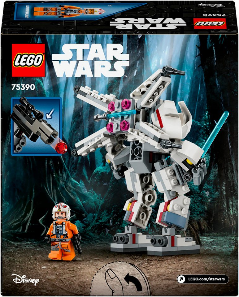 LEGO® Luke Skywalkers™ X-Wing™ Mech (75390), LEGO Star Wars™ Konstruktionsspielsteine, (195 St), Made in Europe