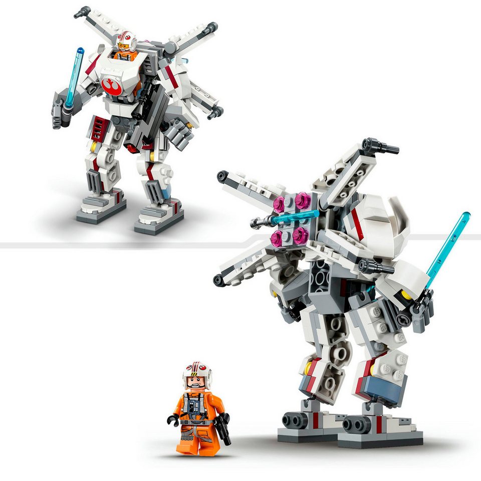 LEGO® Luke Skywalkers™ X-Wing™ Mech (75390), LEGO Star Wars™ Konstruktionsspielsteine, (195 St), Made in Europe