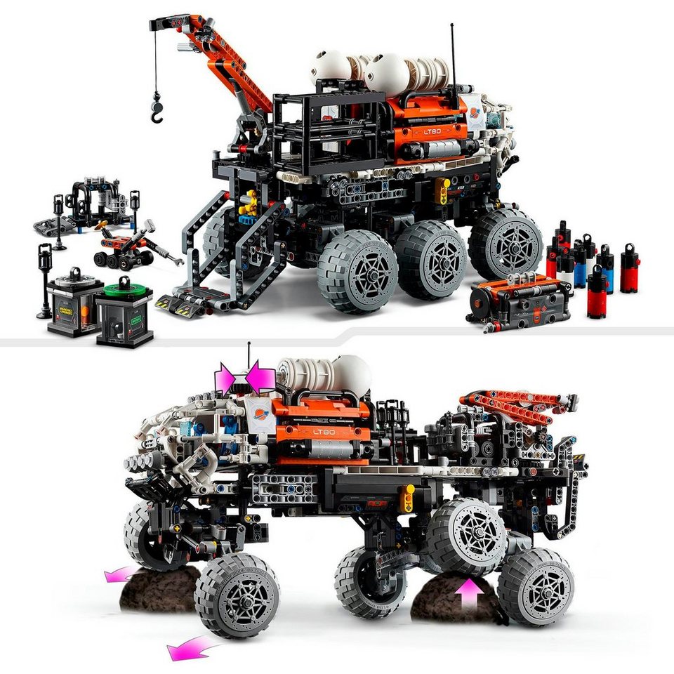 LEGO® Mars Exploration Rover (42180), LEGO® Technic Konstruktionsspielsteine, (1599 St), Made in Europe