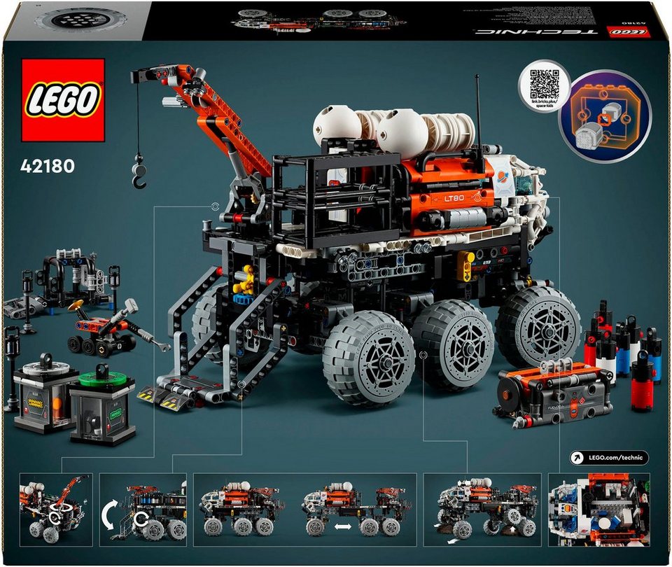 LEGO® Mars Exploration Rover (42180), LEGO® Technic Konstruktionsspielsteine, (1599 St), Made in Europe