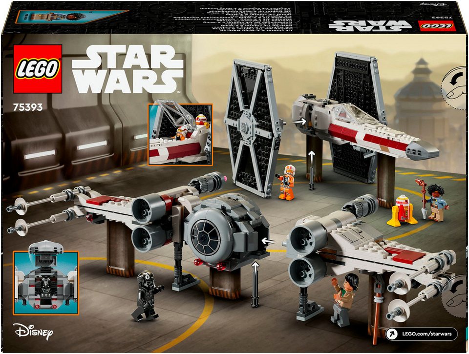 LEGO® Mashup aus TIE Fighter & X-Wing (75393), LEGO Star Wars ™ Konstruktionsspielsteine, (1063 St), Made in Europe