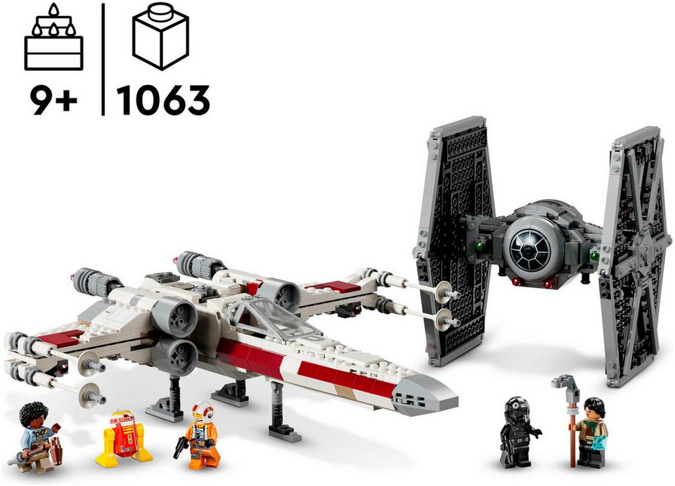 LEGO® Mashup aus TIE Fighter & X-Wing (75393), LEGO Star Wars ™ Konstruktionsspielsteine, (1063 St), Made in Europe