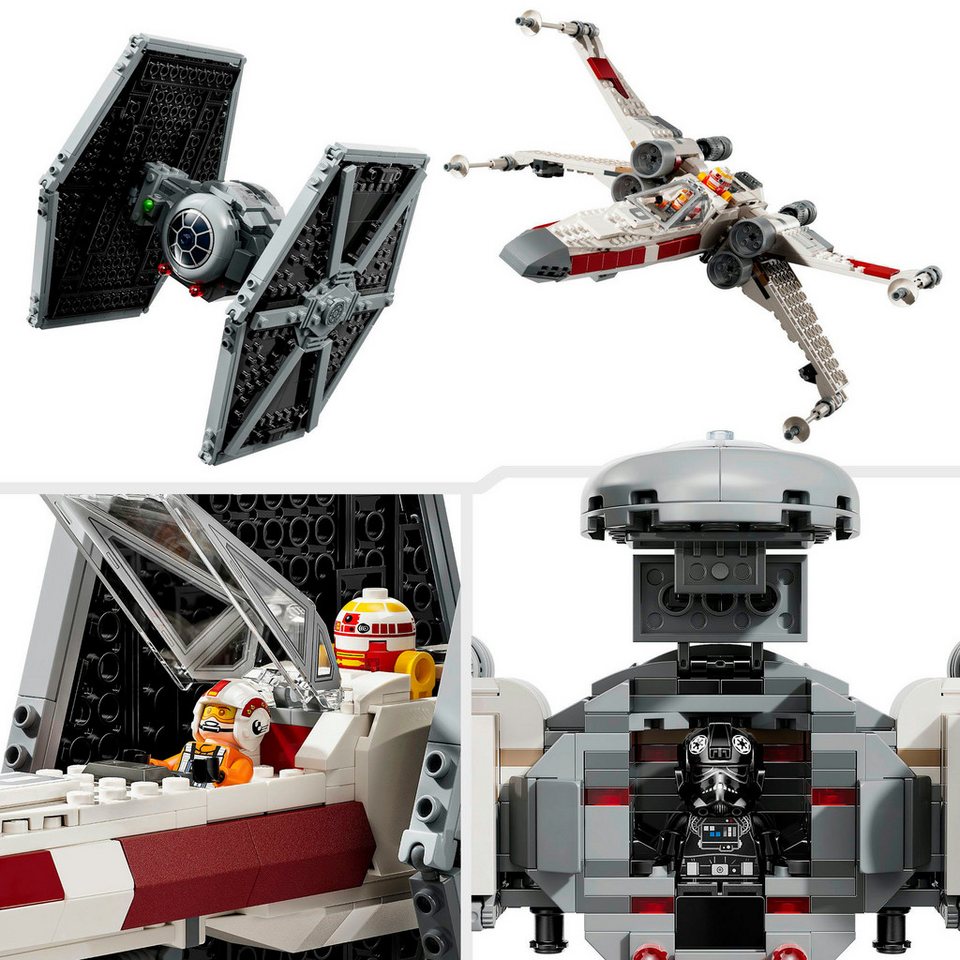 LEGO® Mashup aus TIE Fighter & X-Wing (75393), LEGO Star Wars ™ Konstruktionsspielsteine, (1063 St), Made in Europe