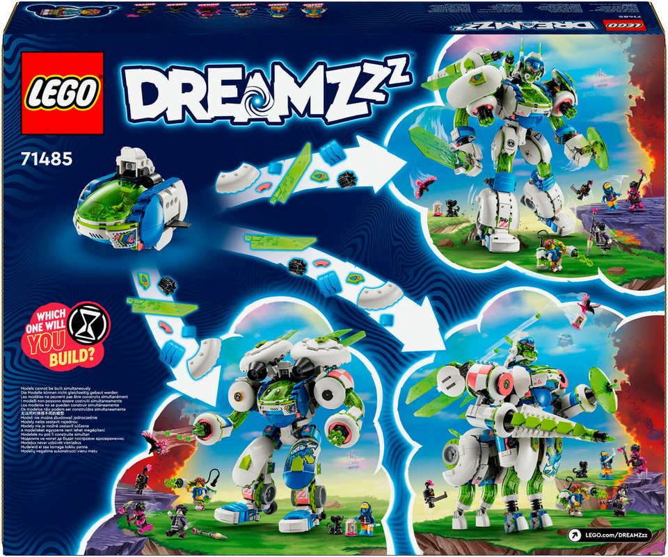 LEGO® Mateo und Z-Blob der Ritter-Mech (71485), LEGO DREAMZzz Konstruktionsspielsteine, (1333 St), Made in Europe