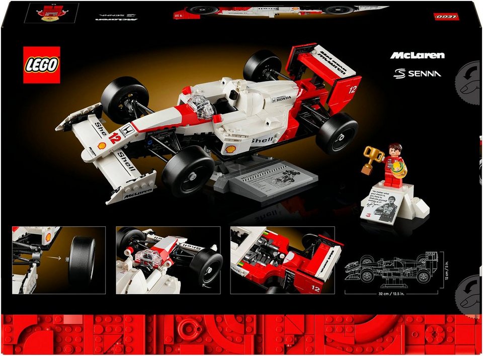 LEGO® McLaren MP4/4 & Ayrton Senna (10330), LEGO® Icons Konstruktionsspielsteine, (693 St), Made in Europe