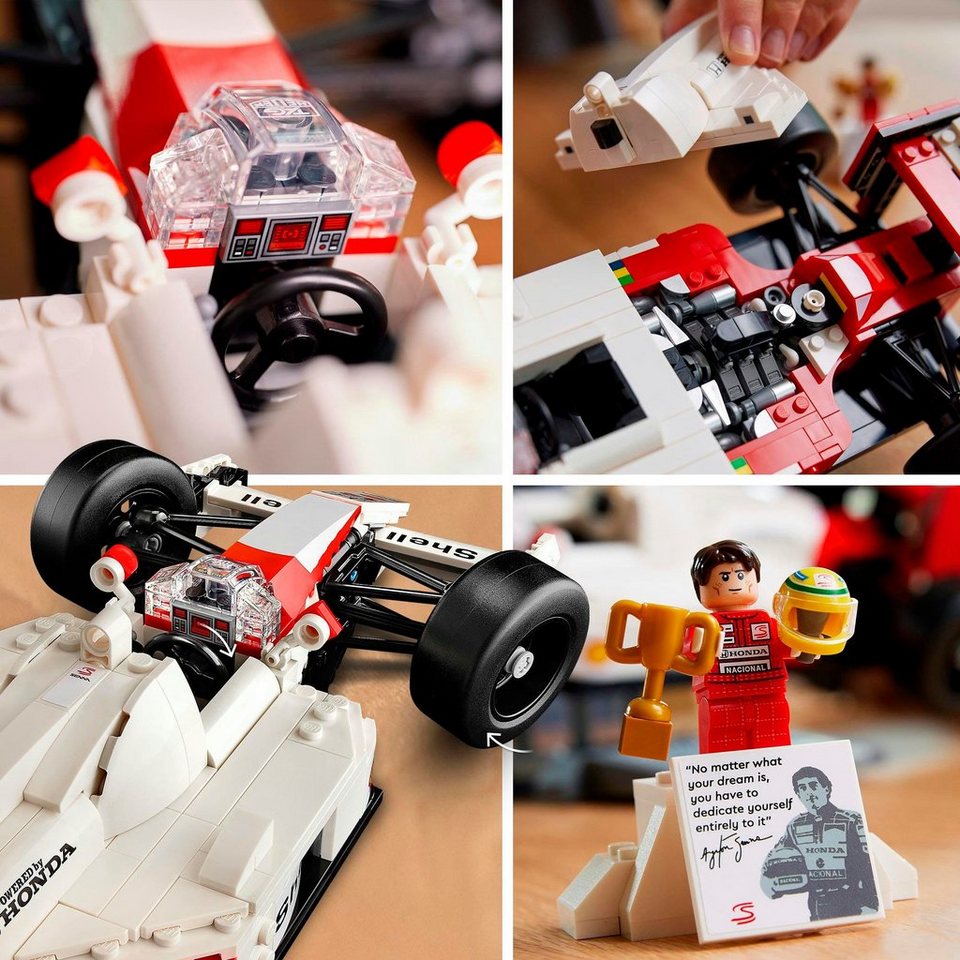 LEGO® McLaren MP4/4 & Ayrton Senna (10330), LEGO® Icons Konstruktionsspielsteine, (693 St), Made in Europe