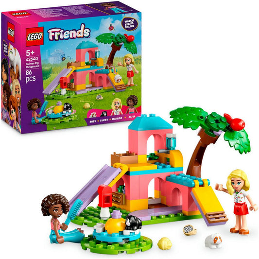 LEGO® Meerschweinchen Spielplatz (42640), LEGO Friends Konstruktionsspielsteine, (86 St), Made in Europe
