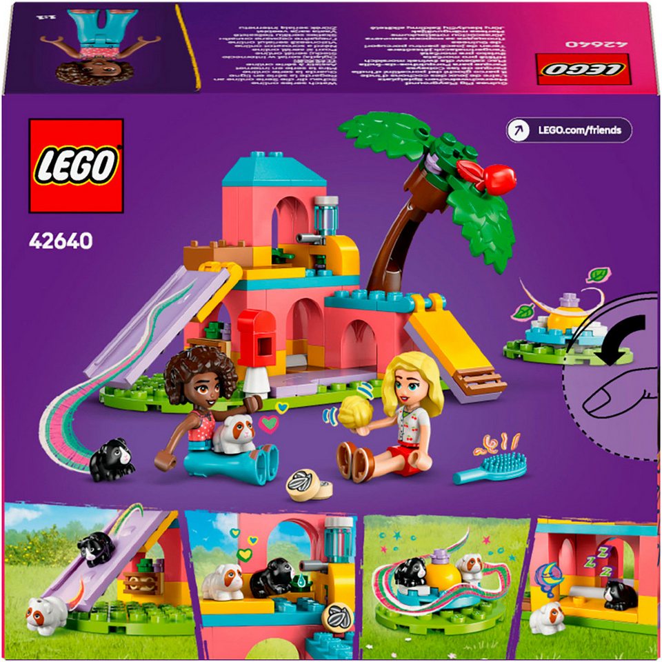 LEGO® Meerschweinchen Spielplatz (42640), LEGO Friends Konstruktionsspielsteine, (86 St), Made in Europe