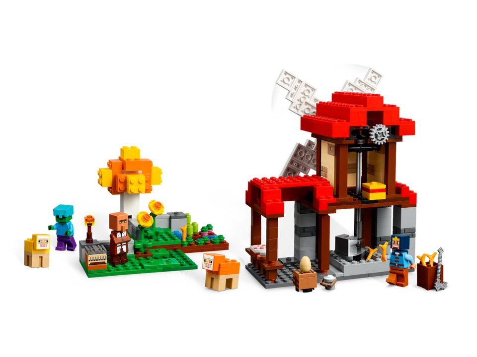 LEGO® Minecraft 21262 Die Windmühlenfarm Spielbausteine, (Set, 462 St., Set)