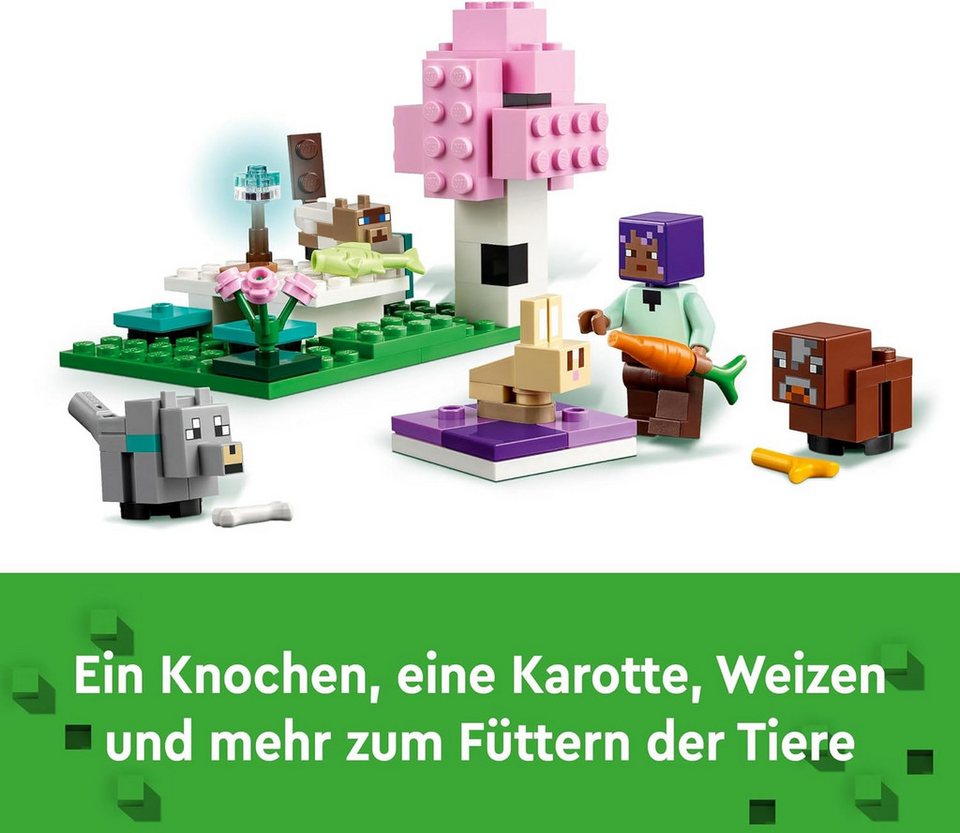 LEGO® Minecraft - Das Tierheim / Animal Shelter (21253) Konstruktions-Spielset, (206 St)