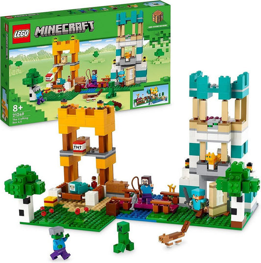 LEGO® Minecraft - Die Crafting-Box 4.0 (21249) Konstruktions-Spielset, (605 St., 2in1)