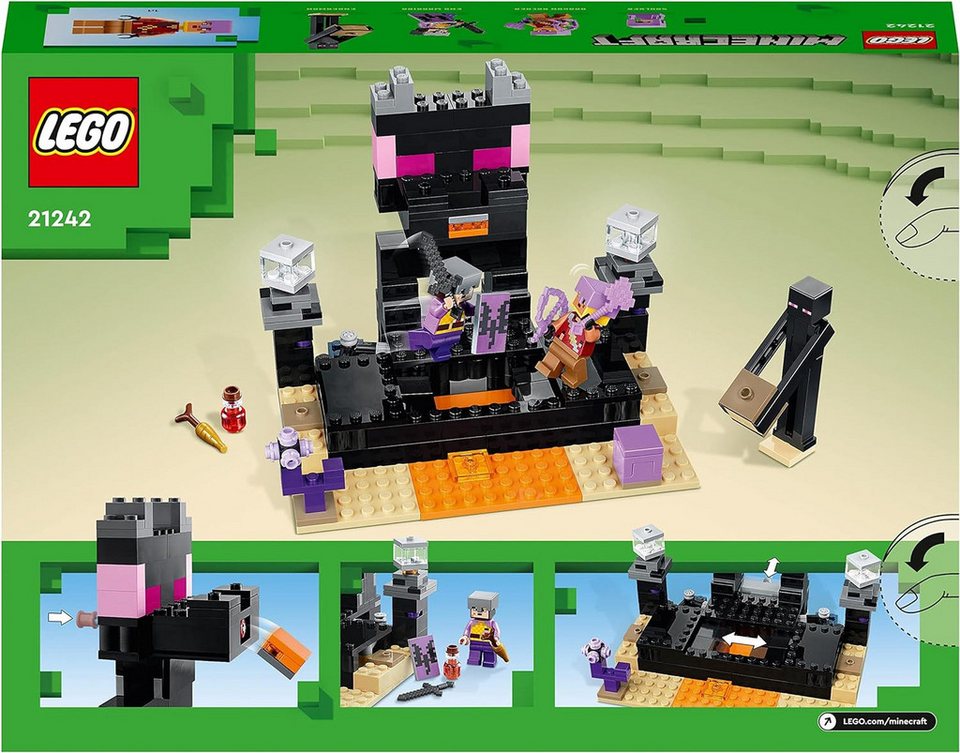 LEGO® Minecraft - Die End-Arena (21242) Konstruktions-Spielset, (252 St)