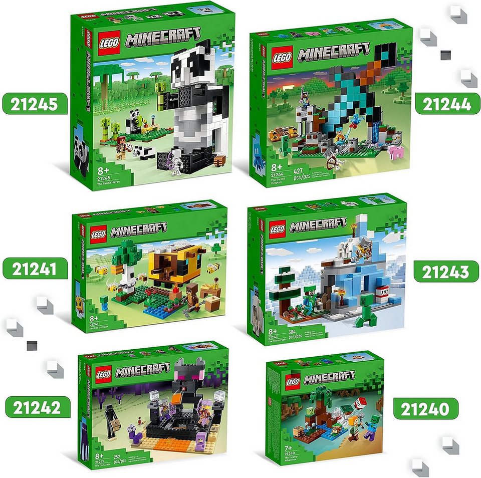 LEGO® Minecraft - Die End-Arena (21242) Konstruktions-Spielset, (252 St)