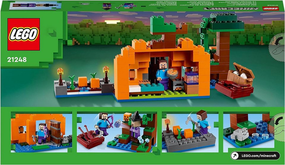 LEGO® Minecraft - Die Kürbisfarm (21248) Konstruktions-Spielset, (257 St)