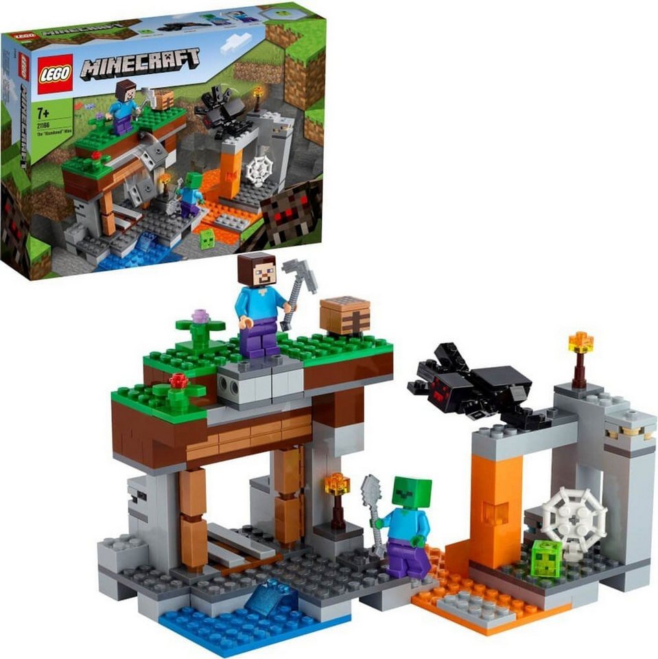 LEGO® Minecraft™ Die verlassene Mine Konstruktionsspielsteine, (Die verlassene Mine, Klemmbausteine), Made in Europe