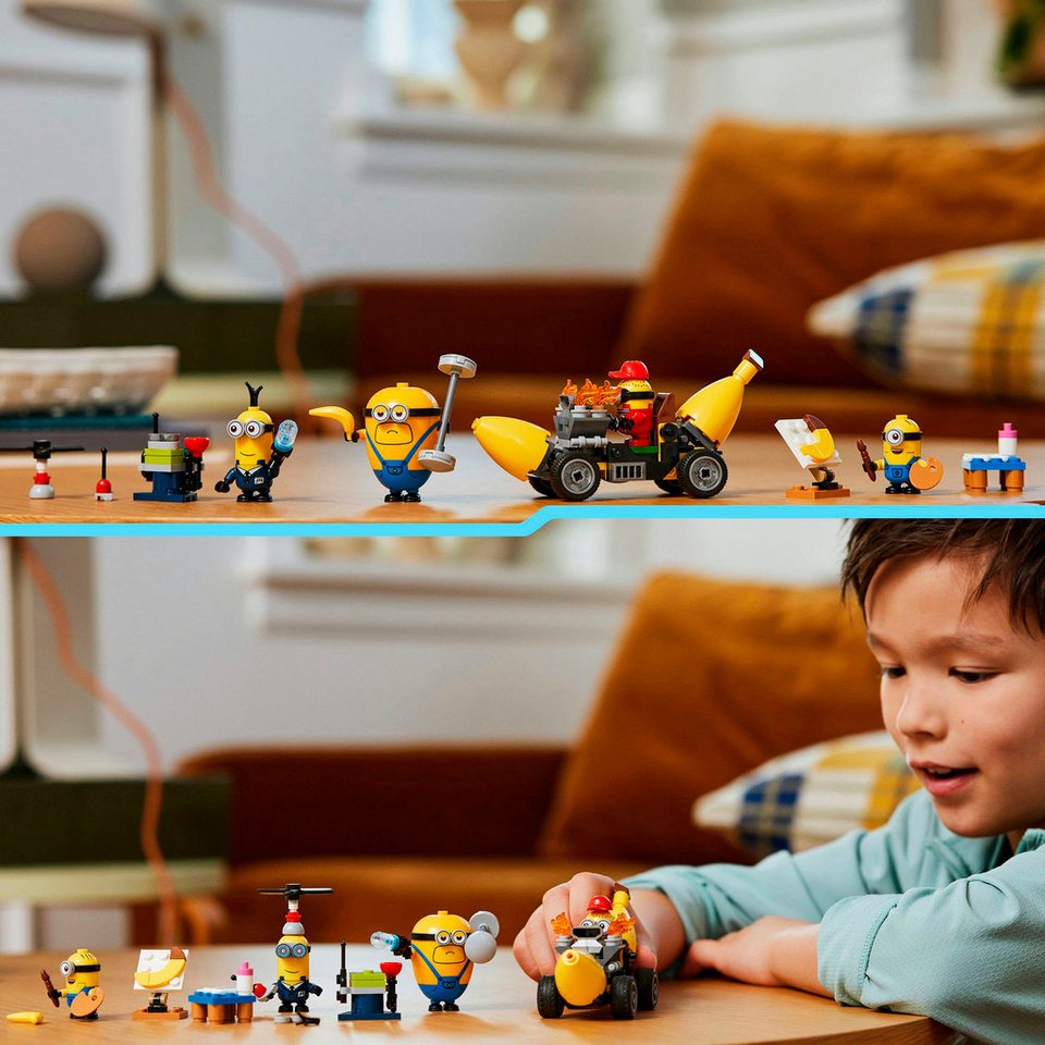 LEGO® Minions und das Bananen Auto (75580), LEGO Despicable Me Konstruktionsspielsteine, (136 St), Made in Europe
