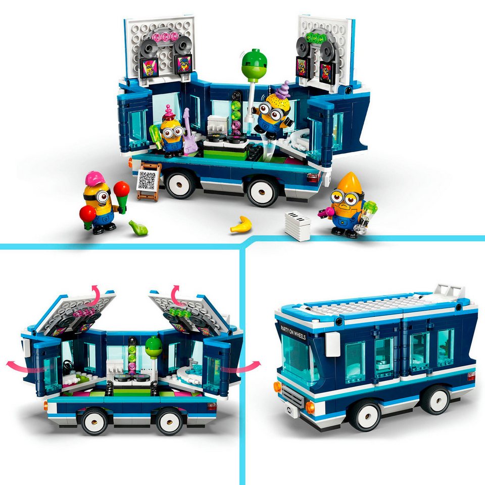 LEGO® Minions und der Party Bus (75581), LEGO Despicable Me Konstruktionsspielsteine, (379 St), Made in Europe