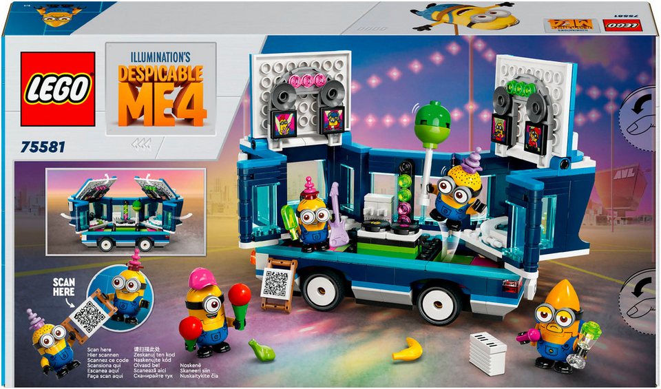 LEGO® Minions und der Party Bus (75581), LEGO Despicable Me Konstruktionsspielsteine, (379 St), Made in Europe