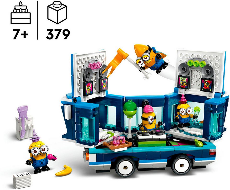 LEGO® Minions und der Party Bus (75581), LEGO Despicable Me Konstruktionsspielsteine, (379 St), Made in Europe
