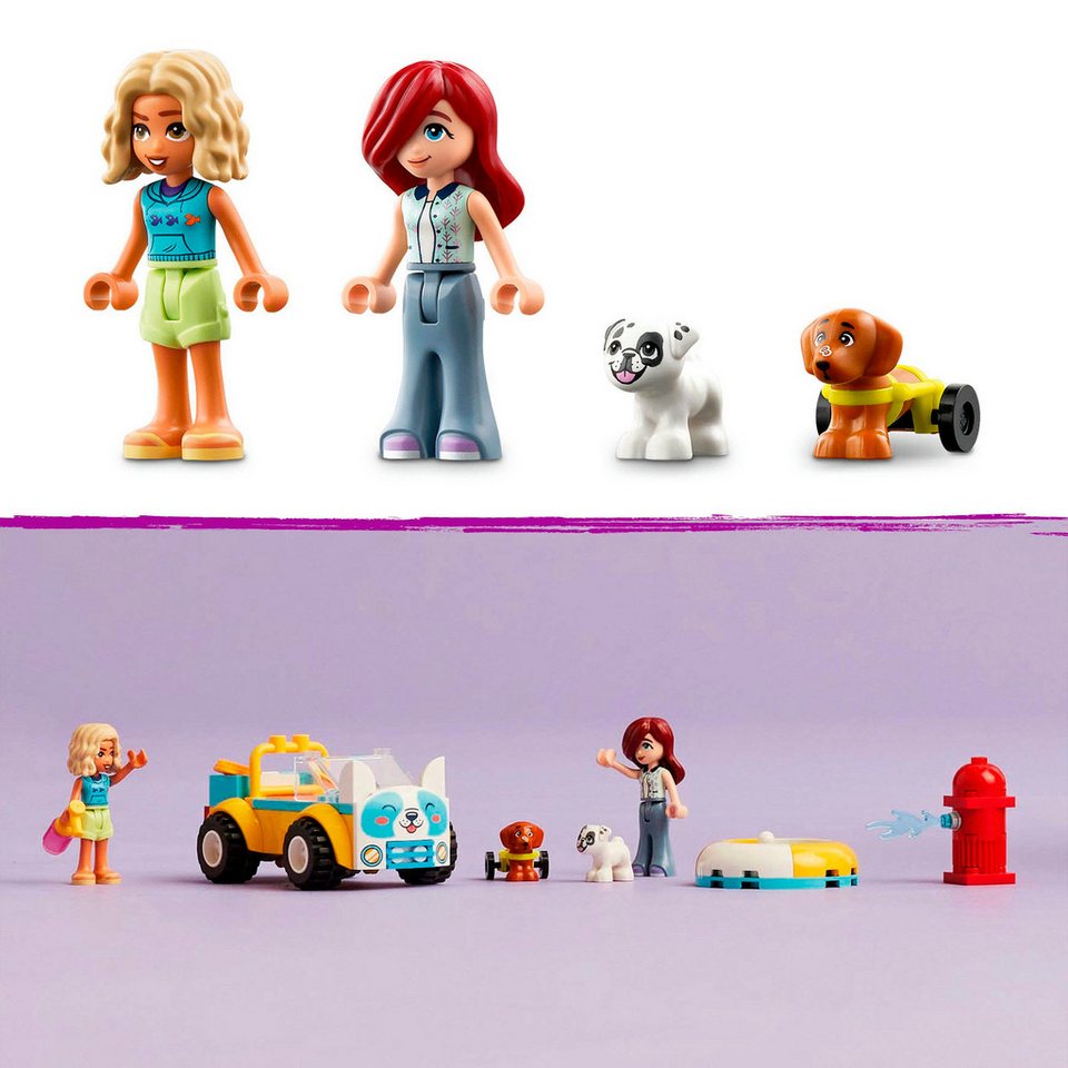LEGO® Mobiler Hundesalon (42635), LEGO Friends Konstruktionsspielsteine, (60 St), Made in Europe
