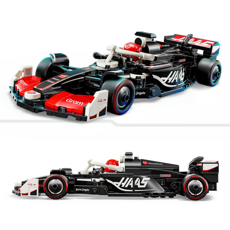 LEGO® MoneyGram Haas F1® Team VF-24 Rennauto (77250), LEGO® Speed Champions Konstruktionsspielsteine, (242 St), Made in Europe