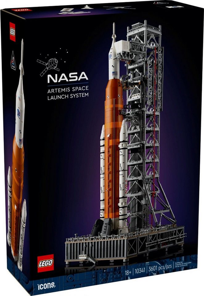 LEGO® NASA Artemis Startrampe (10341) inkl Ninjago - Mikro-City (40703) Spielbausteine, (3600 St)
