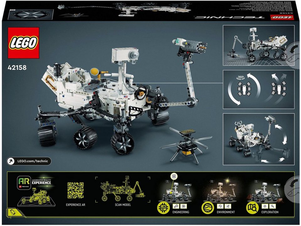 LEGO® NASA Mars Rover Perseverance (42158), LEGO® Technic Konstruktionsspielsteine, (1132 St), Made in Europe