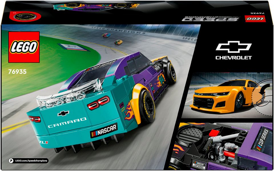 LEGO® NASCAR® Next Gen Chevrolet Camaro ZL1 (76935), LEGO Speed Champions Konstruktionsspielsteine, (328 St), Made in Europe