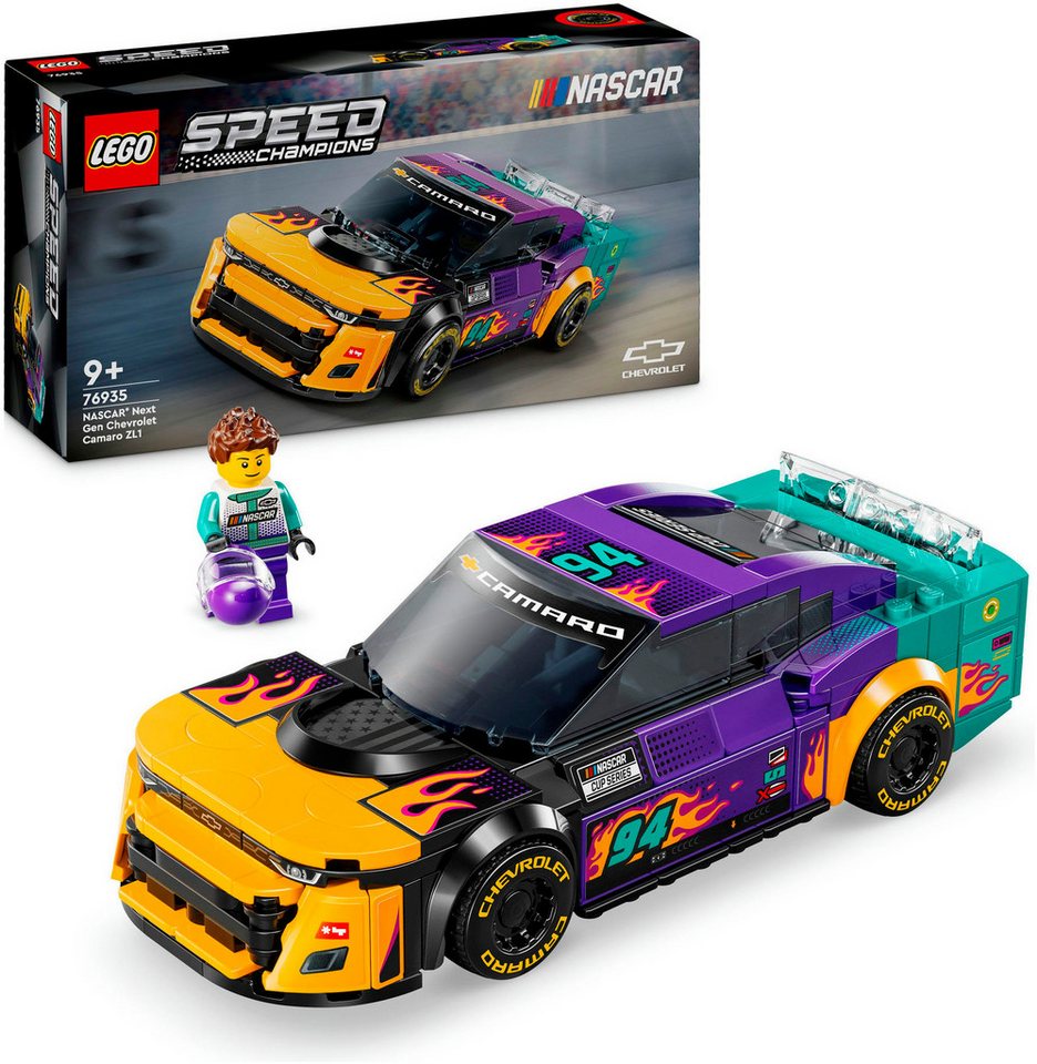 LEGO® NASCAR® Next Gen Chevrolet Camaro ZL1 (76935), LEGO Speed Champions Konstruktionsspielsteine, (328 St), Made in Europe